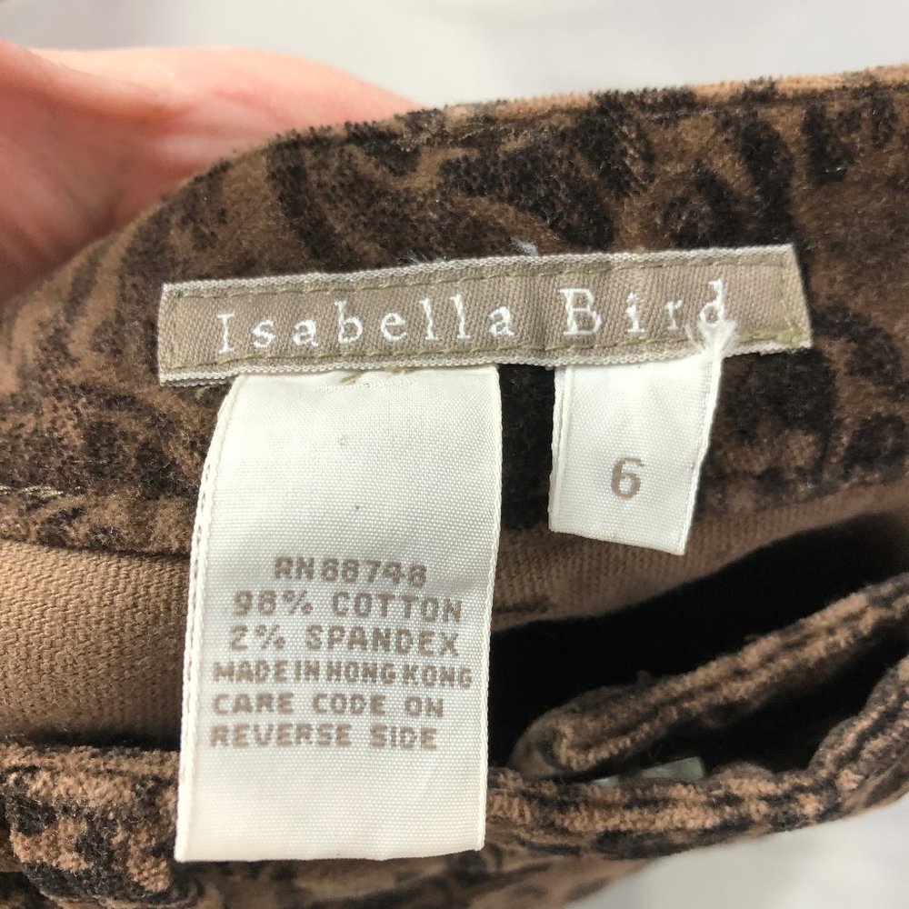 Isabella Bird Trousers Velvet Size 6 - Picture 4 of 6